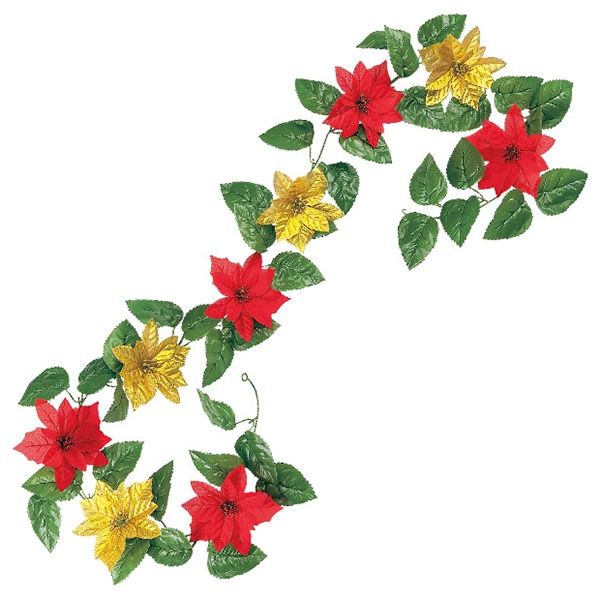 アルファ ミックスポインセチアガーランド SV5-2025 1本（ご注文単位1本）【直送品】
