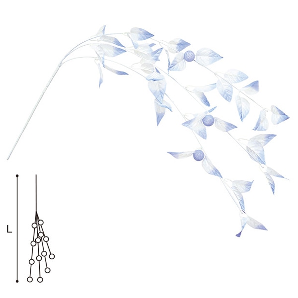 アルファ ホワイトバーチリーフ3本シダレ TR5-2033 1本（ご注文単位5本）【直送品】