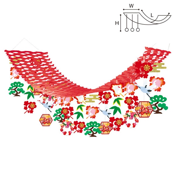 アルファ 彩り松竹梅プリーツハンガー TA7-1140 1個（ご注文単位1個）【直送品】
