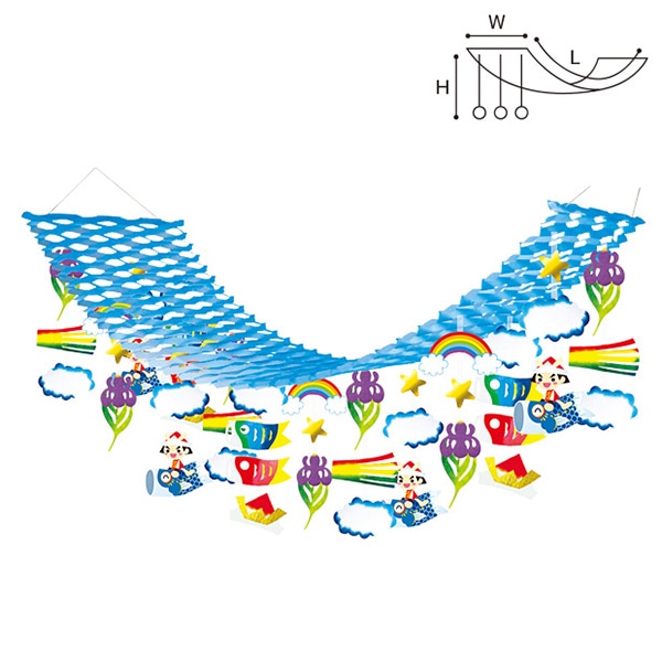アルファ 大空こいのぼりプリーツハンガー TA1-1198 1個（ご注文単位1個）【直送品】