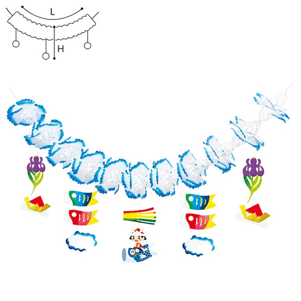 アルファ 大空こいのぼりガーランド TA1-1202 1個（ご注文単位2個）【直送品】