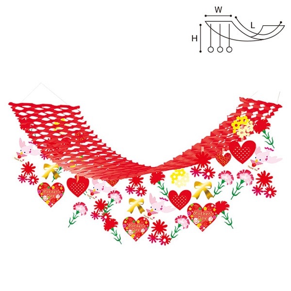 アルファ ハートフルカーネーションプリーツハンガー TA1-1199 1個（ご注文単位1個）【直送品】