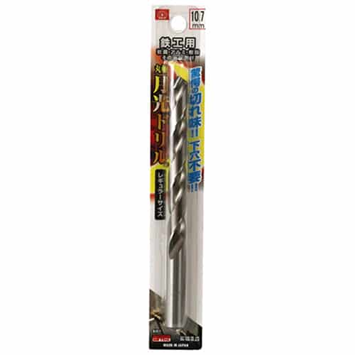藤原産業 ビック・ツール 鉄工用月光ドリル 丸軸 10.7mm 1本ブリスターパック FSSGP10.7 1本（ご注文単位1本）【直送品】