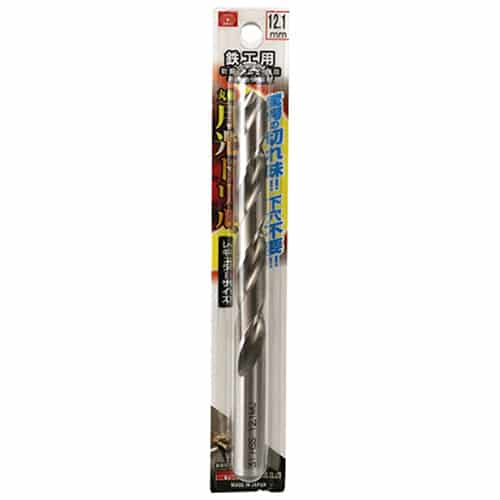 藤原産業 ビック・ツール 鉄工用月光ドリル 丸軸 12.1mm 1本ブリスターパック FSSGP12.1 1本（ご注文単位1本）【直送品】