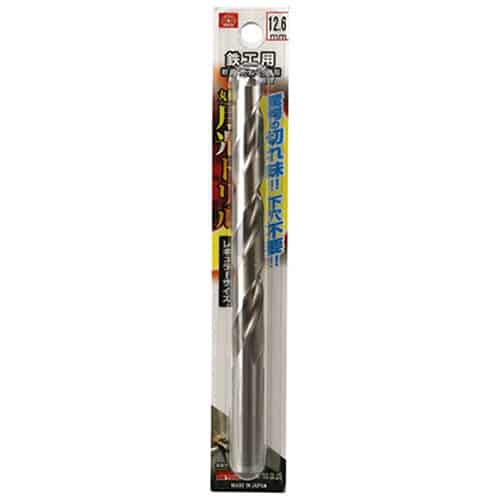 藤原産業 ビック・ツール 鉄工用月光ドリル 丸軸 12.6mm 1本ブリスターパック FSSGP12.6 1本（ご注文単位1本）【直送品】