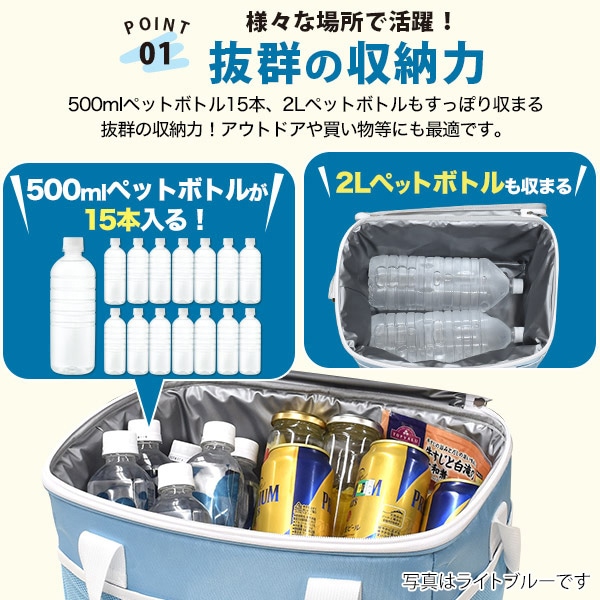 プラタ ソフトクーラーボックス 大型保冷剤2個付き 20L ベージュ pt1-137 1個（ご注文単位1個）【直送品】
