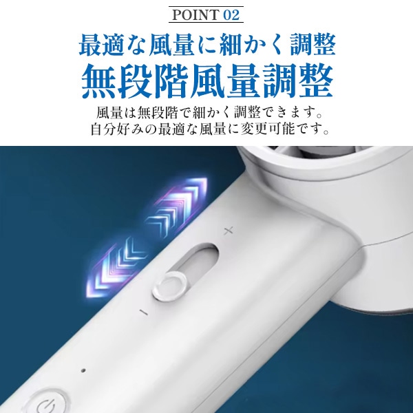 プラタ 大風量充電式ハンディ扇風機 ホワイト fan012 1個(ご注文単位1個)【直送品】