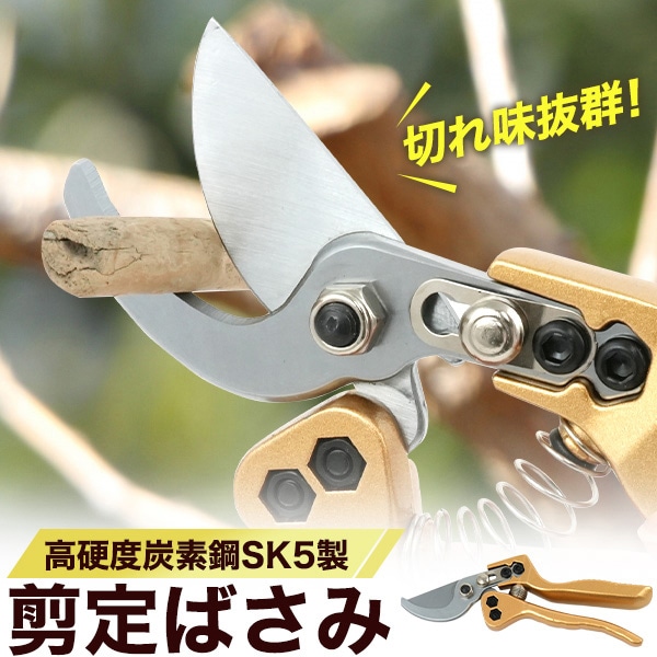 プラタ 剪定ばさみ 高硬度炭素鋼刃 pt1-173-03 1個（ご注文単位1個）【直送品】