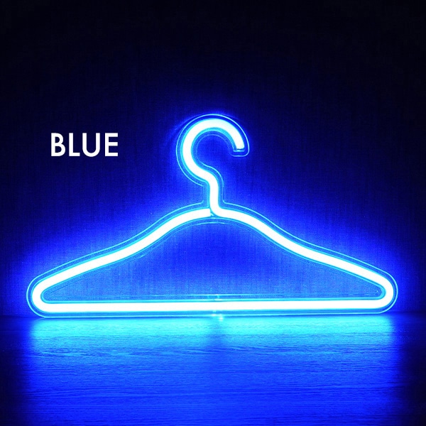 プラタ LEDネオンライトハンガー USB電源式 ブルー pt1-200 1個（ご注文単位1個）【直送品】