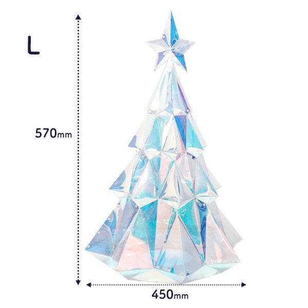 プラタ イルミネーションオブジェ クリスマスツリー Lサイズ pt1-213 1個（ご注文単位1個）【直送品】