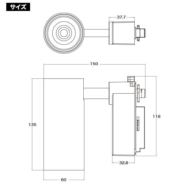 プラタ LEDダクトレールスポットライト ブラック本体 電球色 led188ww-bk 1台(ご注文単位1台)【直送品】