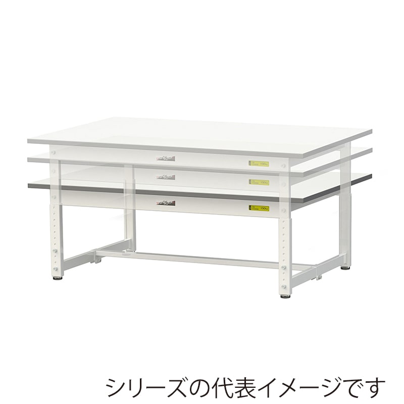 山金工業 ワークテーブル150 高さ調整タイプ 低床用 H400~575mm 基本形 1200×600 1台(ご注文単位1台)【直送品】
