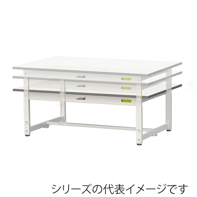 山金工業 ワークテーブル150 高さ調整タイプ 低床用 H400~575mm 基本形 1200×900 1台(ご注文単位1台)【直送品】