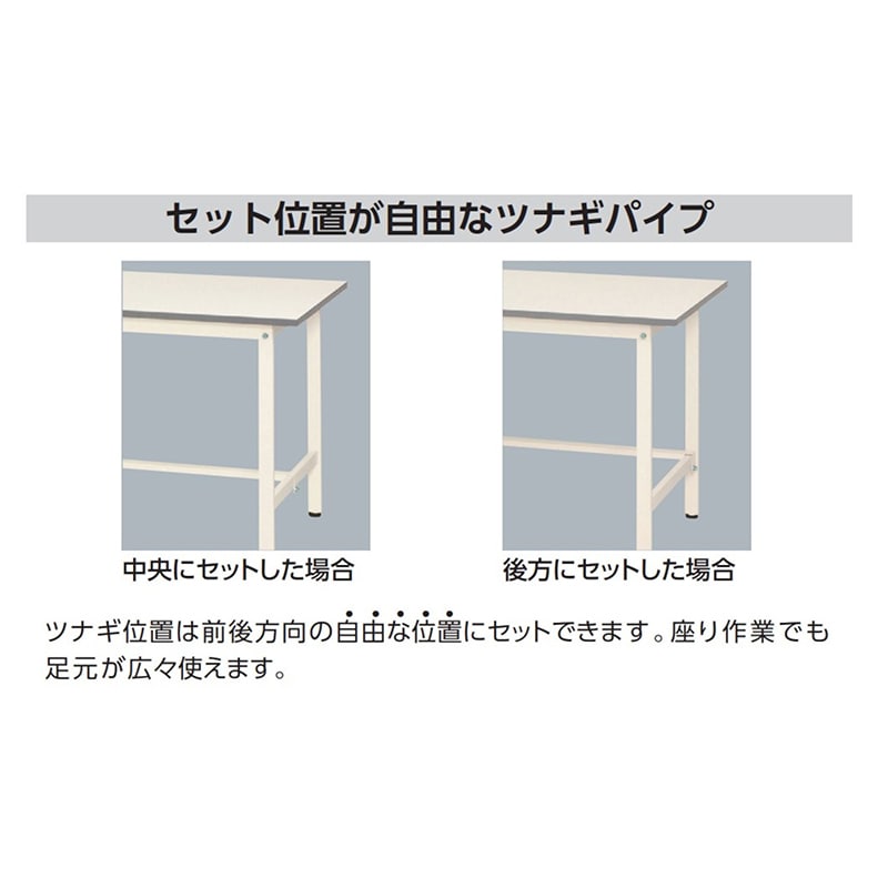 山金工業 ワークテーブル150 高さ調整タイプ 低床用 H400~575mm 基本形 1500×450 1台(ご注文単位1台)【直送品】
