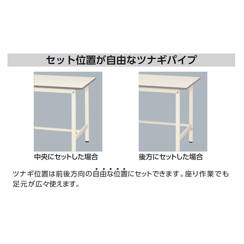 山金工業 ワークテーブル150 高さ調整タイプ 低床用 H400~575mm 基本形 1500×750 1台(ご注文単位1台)【直送品】
