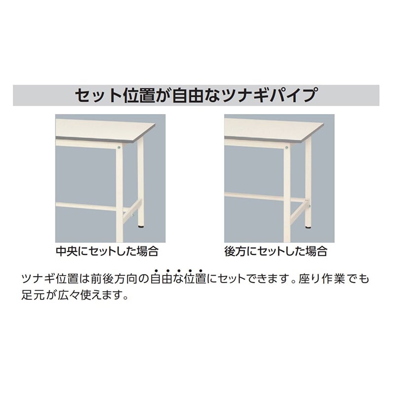 山金工業 ワークテーブル150 高さ調整タイプ 低床用 H400~575mm 基本形 1800×900 1台(ご注文単位1台)【直送品】