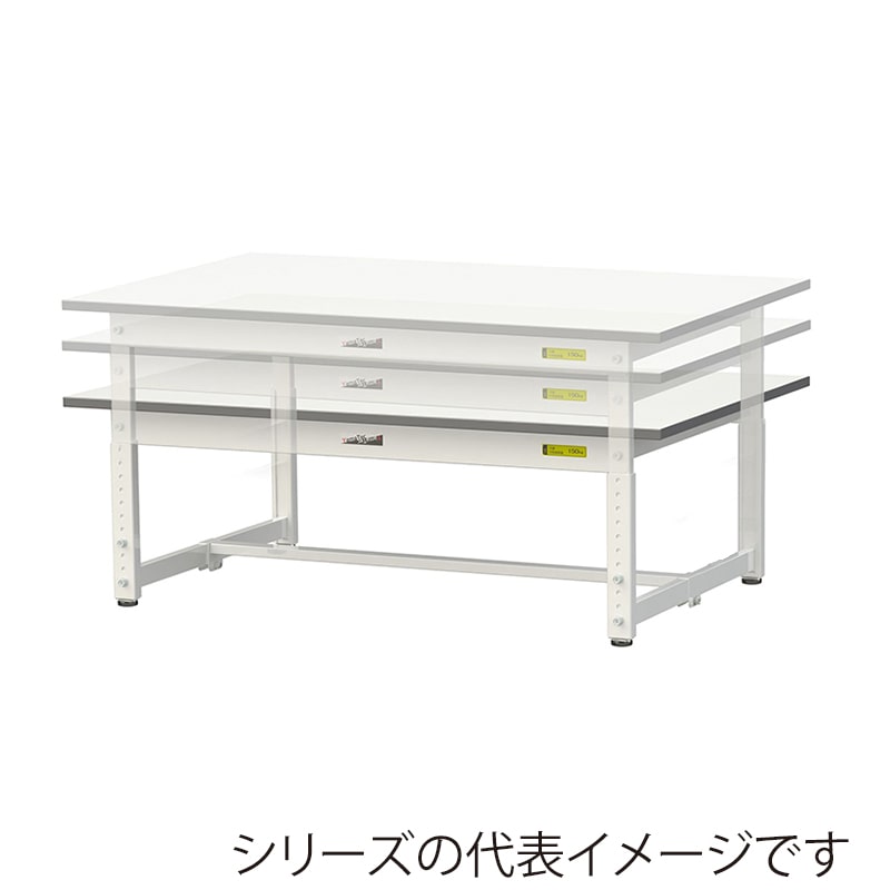 山金工業 ワークテーブル150 高さ調整タイプ 低床用 H400~575mm 基本形 600×600 1台(ご注文単位1台)【直送品】