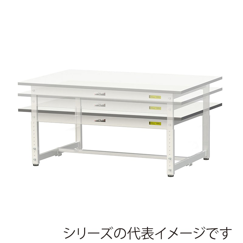 山金工業 ワークテーブル150 高さ調整タイプ 低床用 H400~575mm 基本形 900×450 1台(ご注文単位1台)【直送品】