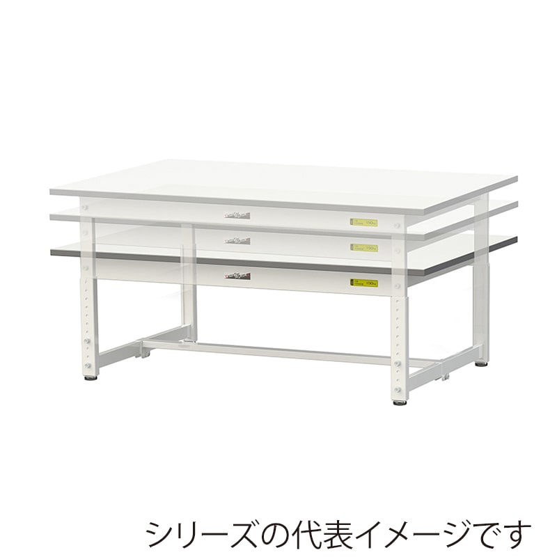 山金工業 ワークテーブル150 高さ調整タイプ 低床用 H400~575mm 基本形 900×600 1台(ご注文単位1台)【直送品】
