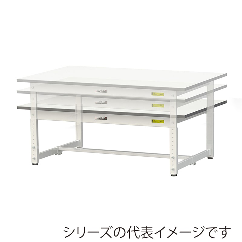 山金工業 ワークテーブル150 高さ調整タイプ 低床用 H400~575mm 基本形 900×750 1台(ご注文単位1台)【直送品】