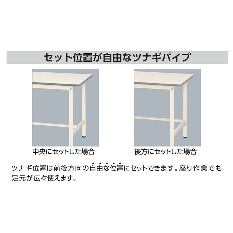 山金工業 ワークテーブル150　高さ調整タイプ　低床用 H400～575mm　基本形 900×900 1台（ご注文単位1台）【直送品】