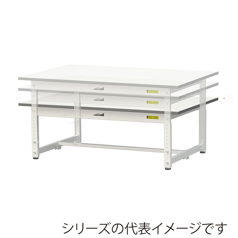 山金工業 ワークテーブル150　高さ調整タイプ　低床用 H400～575mm　基本形 900×900 1台（ご注文単位1台）【直送品】