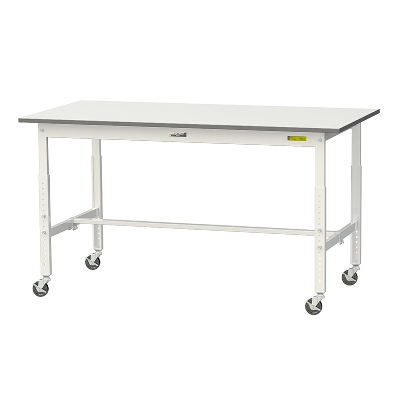 山金工業 ワークテーブル150 高さ調整タイプ 移動式 H685~985mm 基本形 1500×750 1台(ご注文単位1台)【直送品】