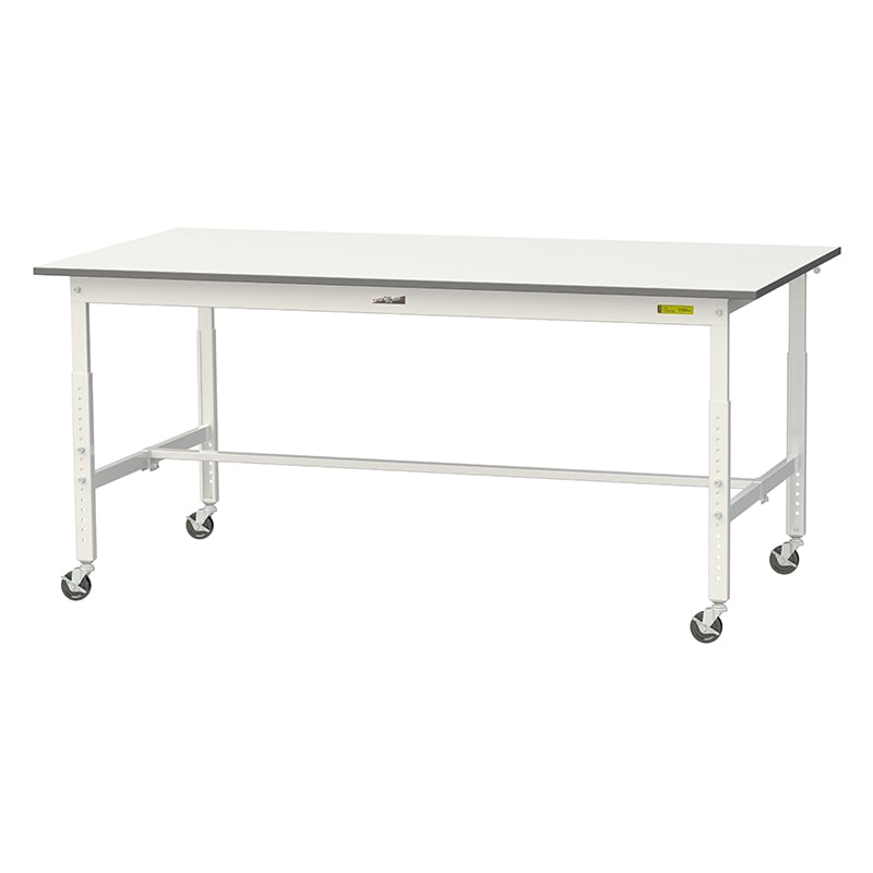 山金工業 ワークテーブル150 高さ調整タイプ 移動式 H685~985mm 基本形 1800×900 1台(ご注文単位1台)【直送品】