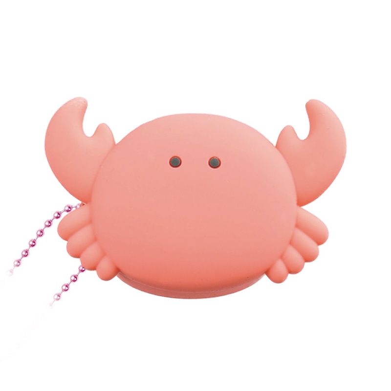 エール つぶらな瞳のシリコンポーチ かに ML0013 -D 1個（ご注文単位5個）【直送品】