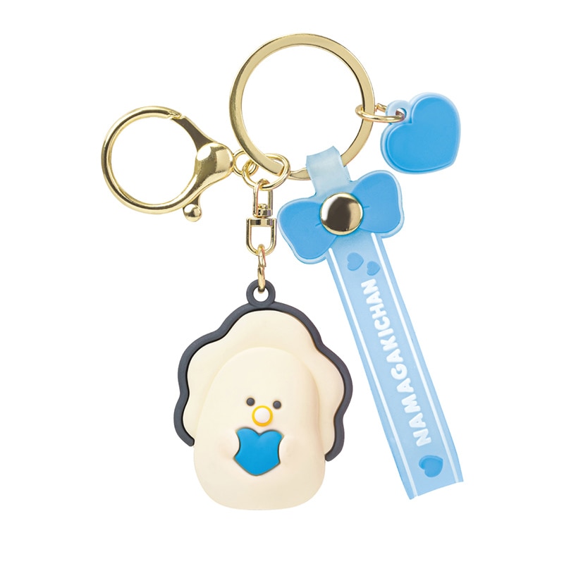 エール つぶらな瞳のラバーマスコット なまがき みずいろ ML0021-C 1個(ご注文単位5個)【直送品】