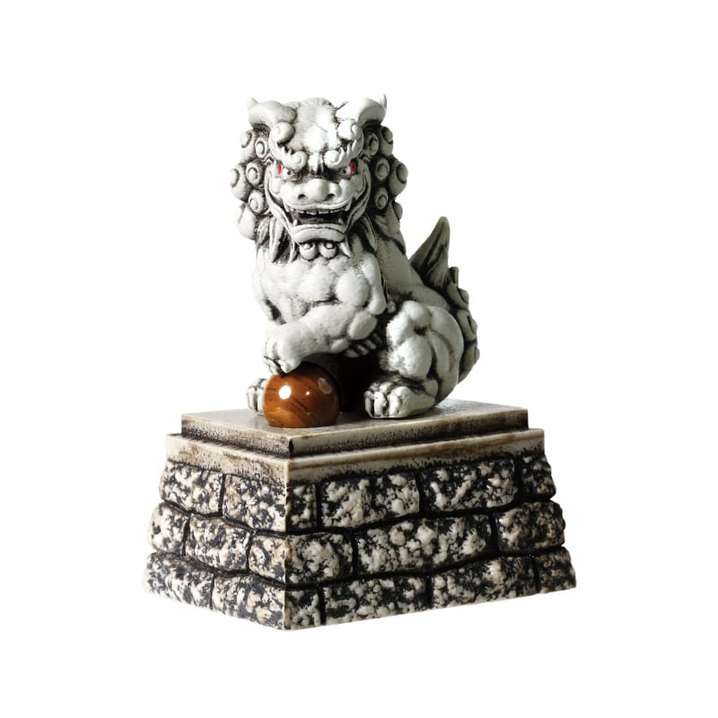 エール フィギュア 狛犬 宝珠 BB0077AS 1個(ご注文単位12個)【直送品】