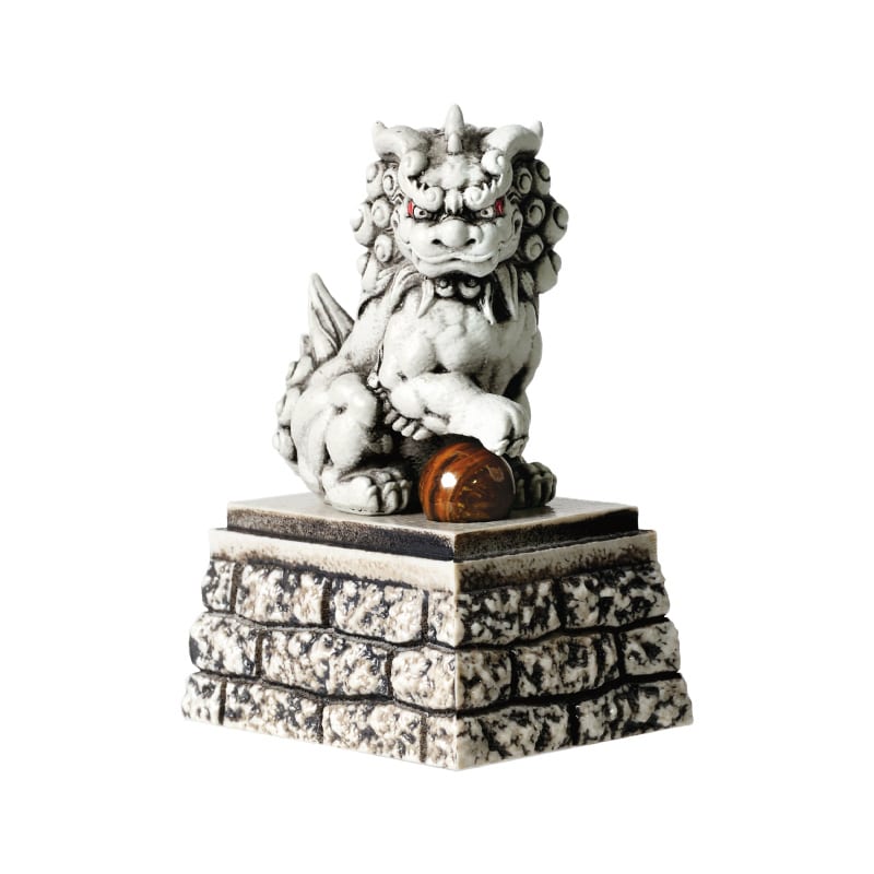 エール フィギュア 狛犬 宝珠 BB0077AS 1個(ご注文単位12個)【直送品】