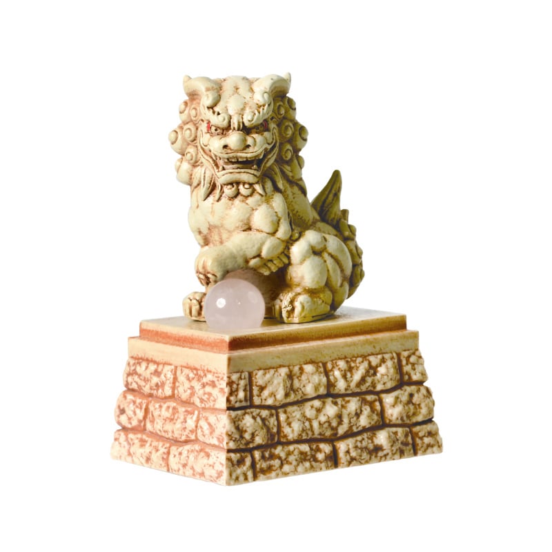 エール フィギュア 狛犬 宝珠 BB0077AS 1個(ご注文単位12個)【直送品】