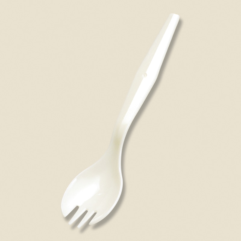 アサヒ徳島 フォークスプーン 14cm バラ 白 500本/袋