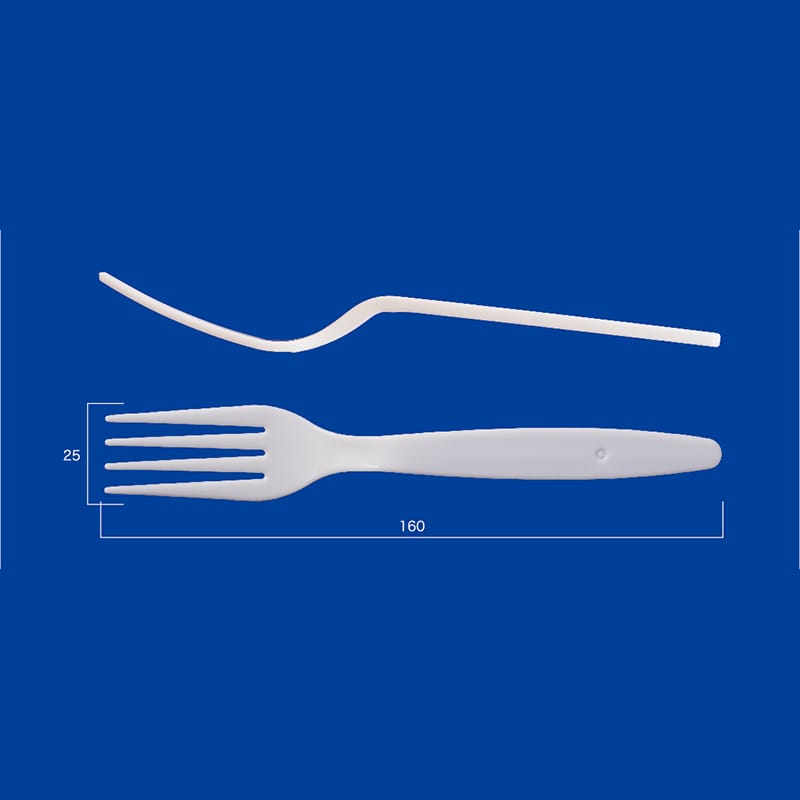 アサヒ徳島 大フォーク 16cm 個包装 白 500本/袋