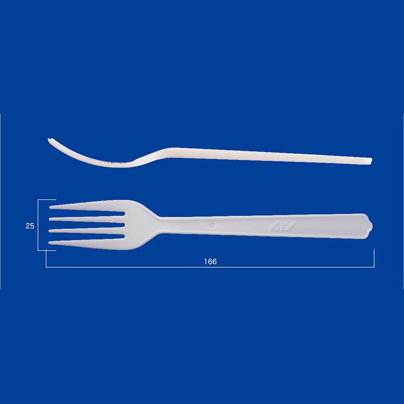アサヒ徳島 プラスチックパスタ大フォーク　白　単袋 500本入  500個/袋（ご注文単位1袋）【直送品】