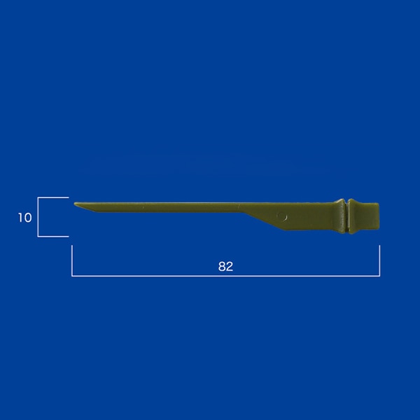 アサヒ徳島 プラスチック鉄砲串　小　ダークグリーン　バラ 1000本入  1000本/箱（ご注文単位1箱）【直送品】