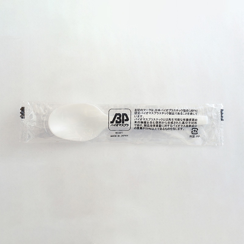 アサヒ徳島 バイオマス　特中スプーン　単袋 100本入  100本/袋（ご注文単位1袋）【直送品】