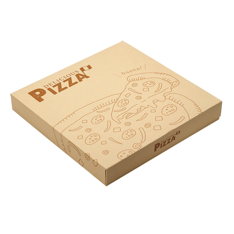 高速シーパック フードボックス　ピザクラフト印刷箱 10インチ 100292010 20枚/袋（ご注文単位5袋）【直送品】