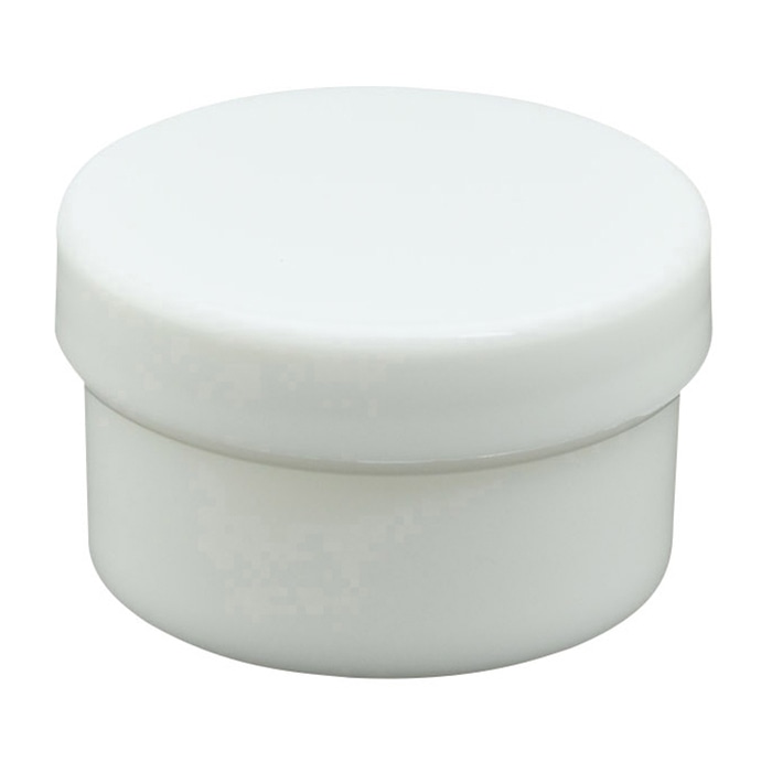 プラ壷　20ml　100個入　白   1個（ご注文単位1個）【直送品】