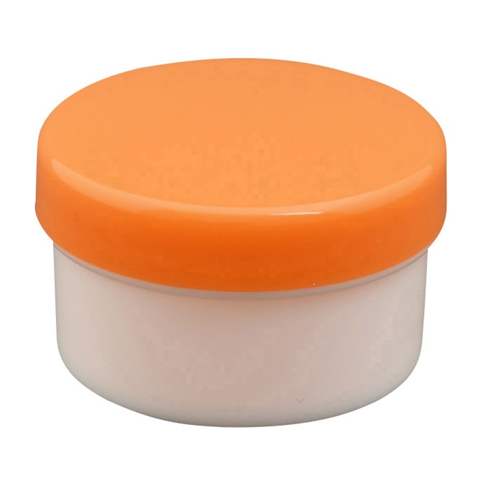 プラ壷　20ml　100個入　オレンジ   1個（ご注文単位1個）【直送品】