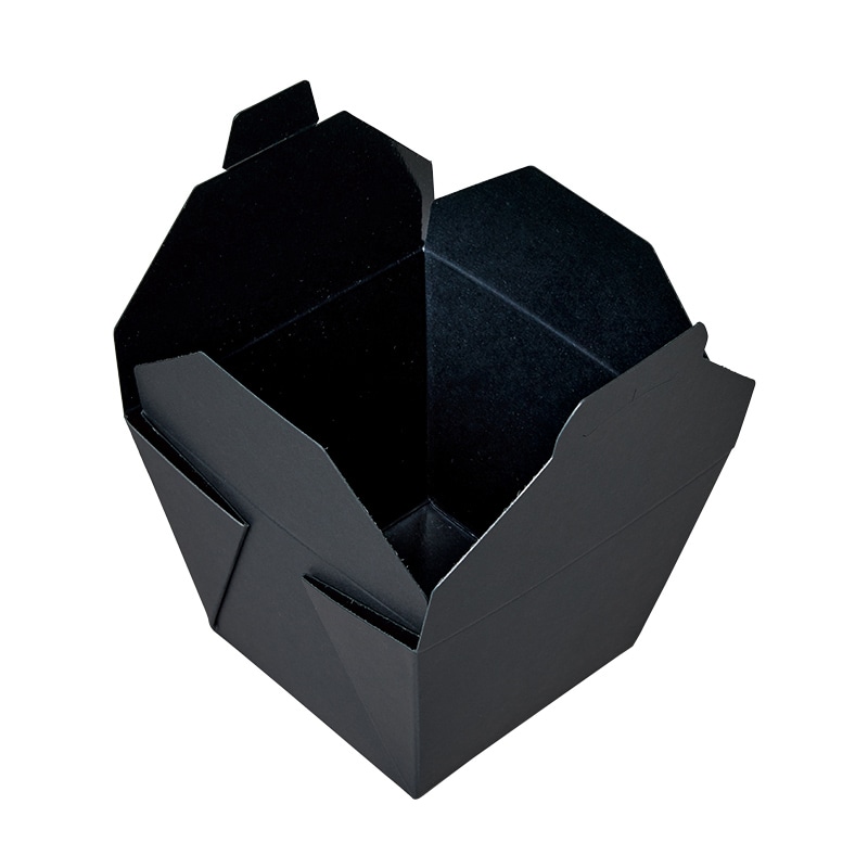 北原産業 紙製食品容器　テイクボックスキューブ 1200BB　PP  25個/袋（ご注文単位16袋）【直送品】