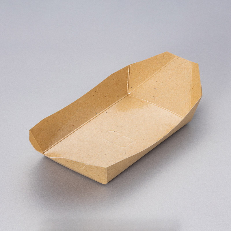 北原産業 紙製舟型トレー　たこふね 8PUB　PP  100個/袋（ご注文単位12袋）【直送品】