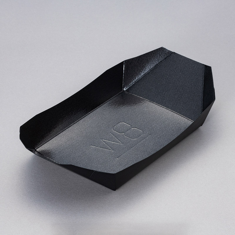 北原産業 紙製舟型トレー　たこふね 8ワイドBB　PP  100枚/袋（ご注文単位10袋）【直送品】