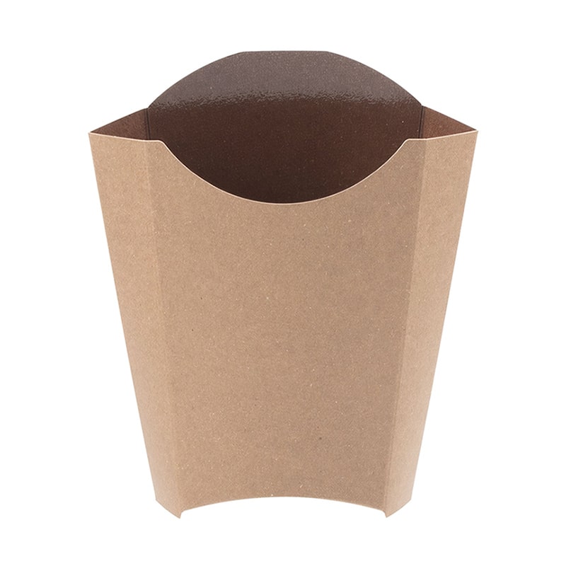 北原産業 紙製バッグトレー フライバッグ FBG150W モカ PP CE21722 50枚/袋（ご注文単位12袋）【直送品】