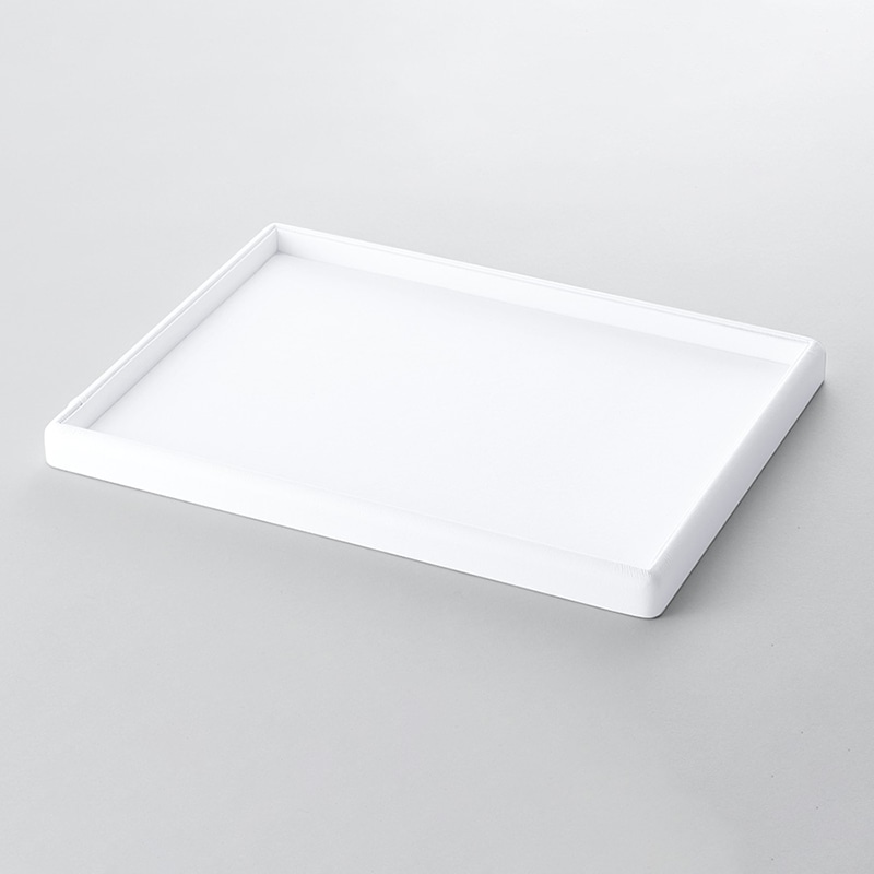 原口 接客トレイ　SBレザー 白 1510 1個（ご注文単位1個）【直送品】