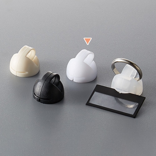 原口 リングスタンド プラスチック 白 1101 1個(ご注文単位20個)【直送品】