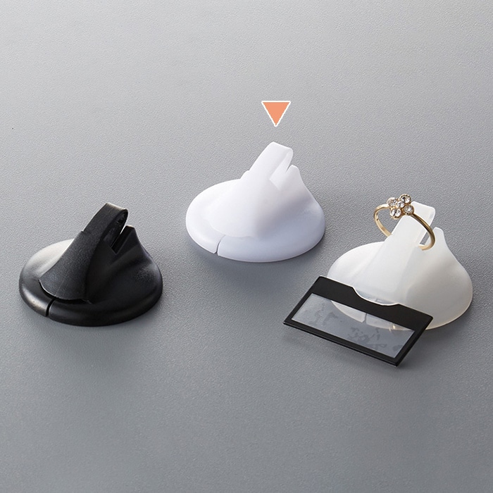 原口 リングスタンド プラスチック 白 1102 1個(ご注文単位20個)【直送品】