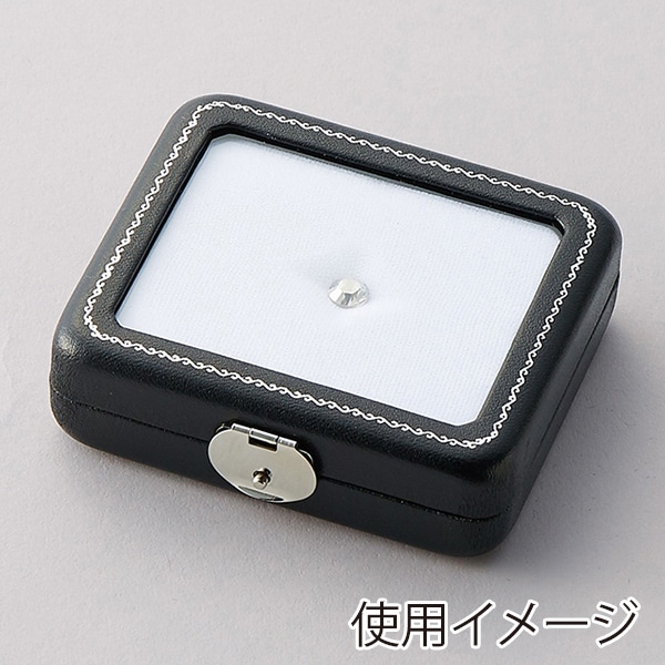 原口 ジュエリーケース　ルースケース　黒／白  L50 1個（ご注文単位12個）【直送品】