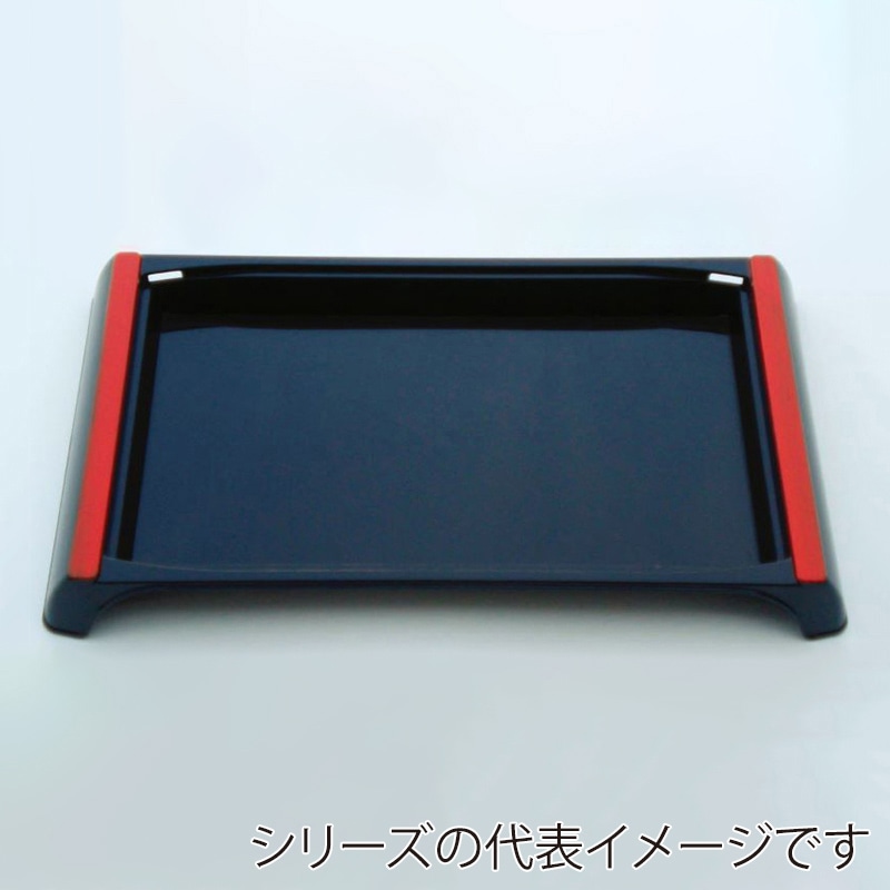 ニシキ 寿司容器 麗 特小 赤フチ 10枚/袋（ご注文単位16袋）【直送品】